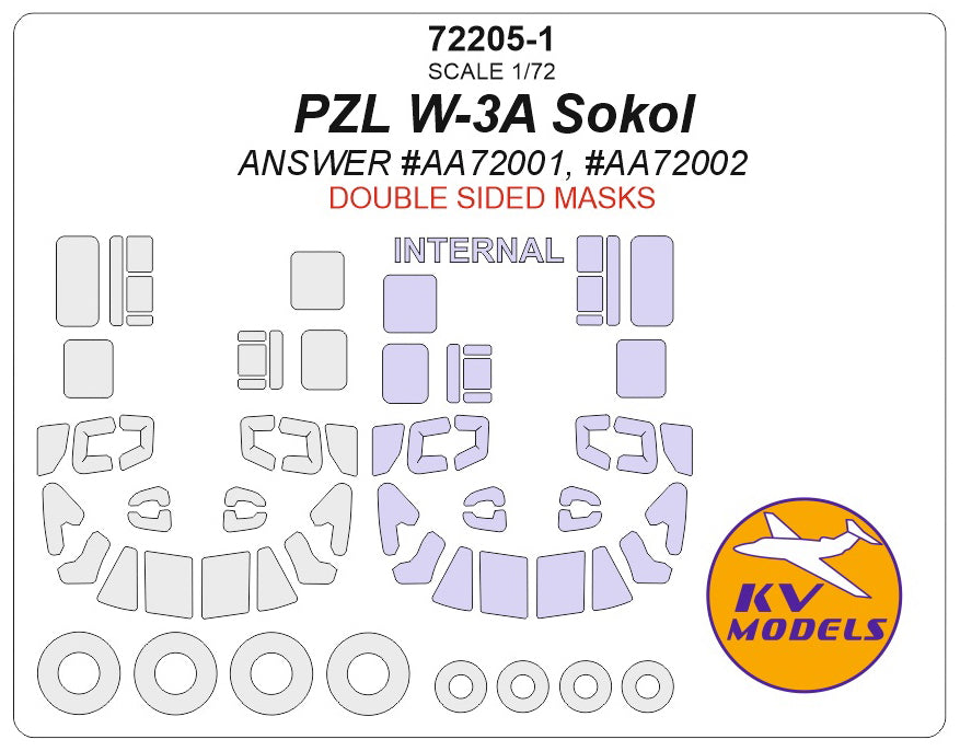 KV Models KV72205-1 1:72 PZL W-3A Sokol