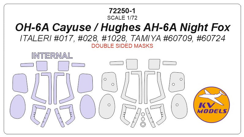 KV Models KV72250-1 1:72 Bell OH-6A Cayuse / AH-6A Night Fox
