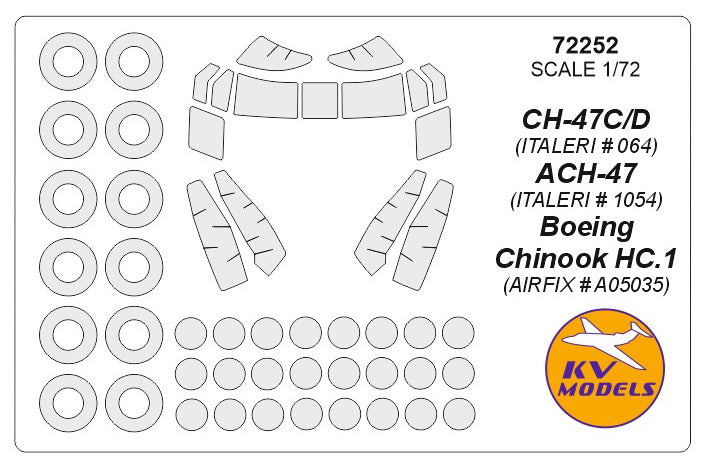 KV Models KV72252 1:72 Boeing Vertol CH-47C/D