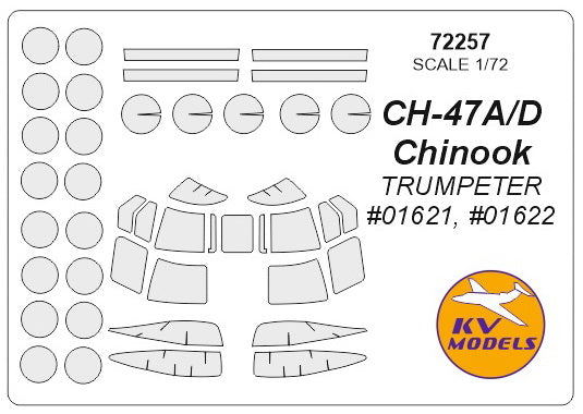 KV Models KV72257 1:72 Boeing Vertol CH-47A/D Chinook
