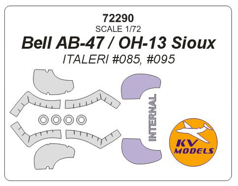 KV Models KV72290 1:72 Bell AB-47 / OH-13 Sioux