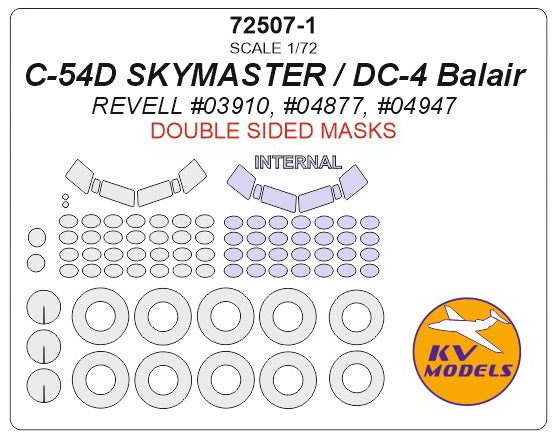 KV Models KV72507-1 1:72 Douglas C-54D SKYMASTER, DC-4 Balair