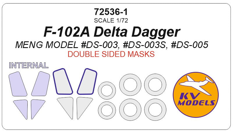 KV Models KV72536-1 1:72 Convair F-102A Delta Dagger