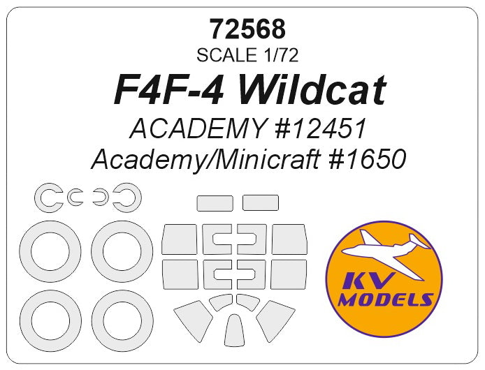 KV Models KV72568 1:72 Grumman F4F-4 Wildcat