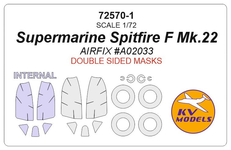KV Models KV72570-1 1:72 Supermarine Spitfire F Mk.22