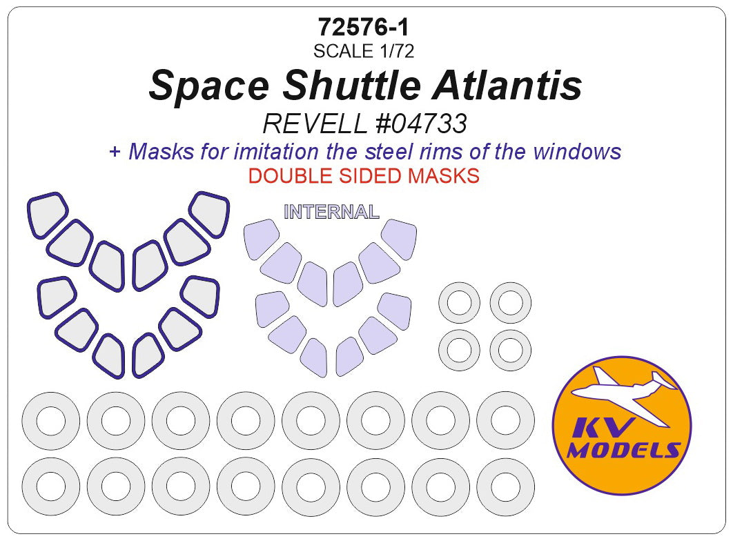 KV Models KV72576-1 1:72 Space Shuttle Atlantis