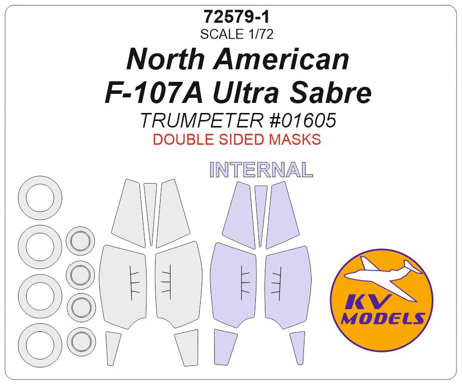 KV Models KV72579-1 1:72 North-American F-107A Ultra Sabre