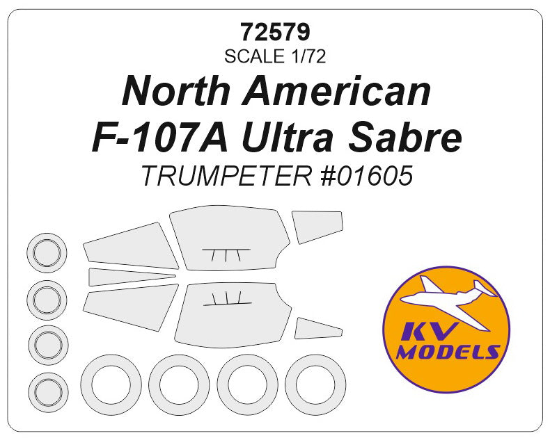 KV Models KV72579 1:72 North-American F-107A Ultra Sabre