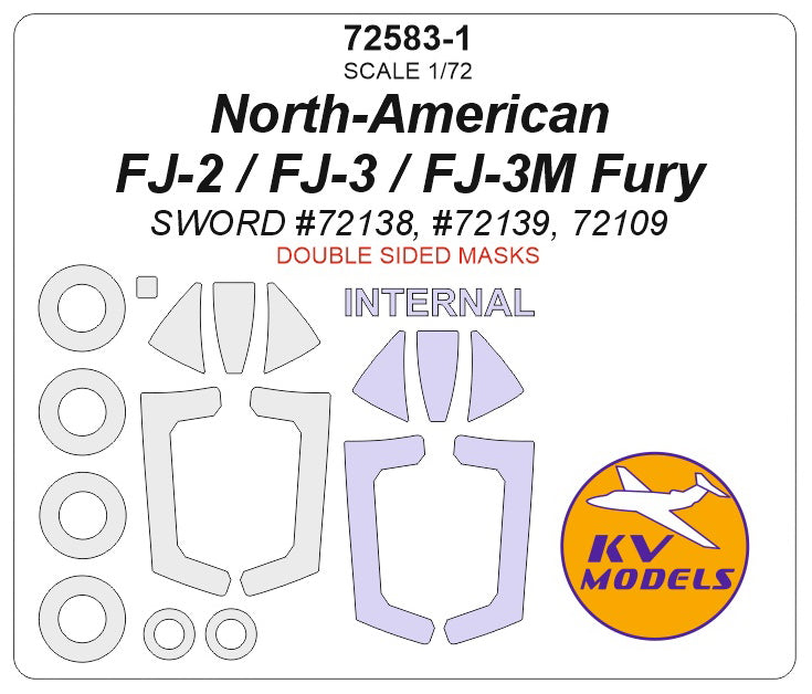 KV Models KV72583-1 1:72 North-American FJ-2 / FJ-3 / FJ-3M Fury