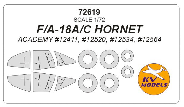 KV Models KV72619 1:72 McDonnell-Douglas F/A-18A/C HORNET