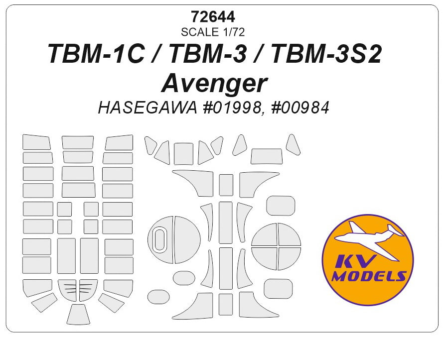 KV Models KV72644 1:72 Grumman TBM-1C / TBM-3 / TBM-3S2 Avenger