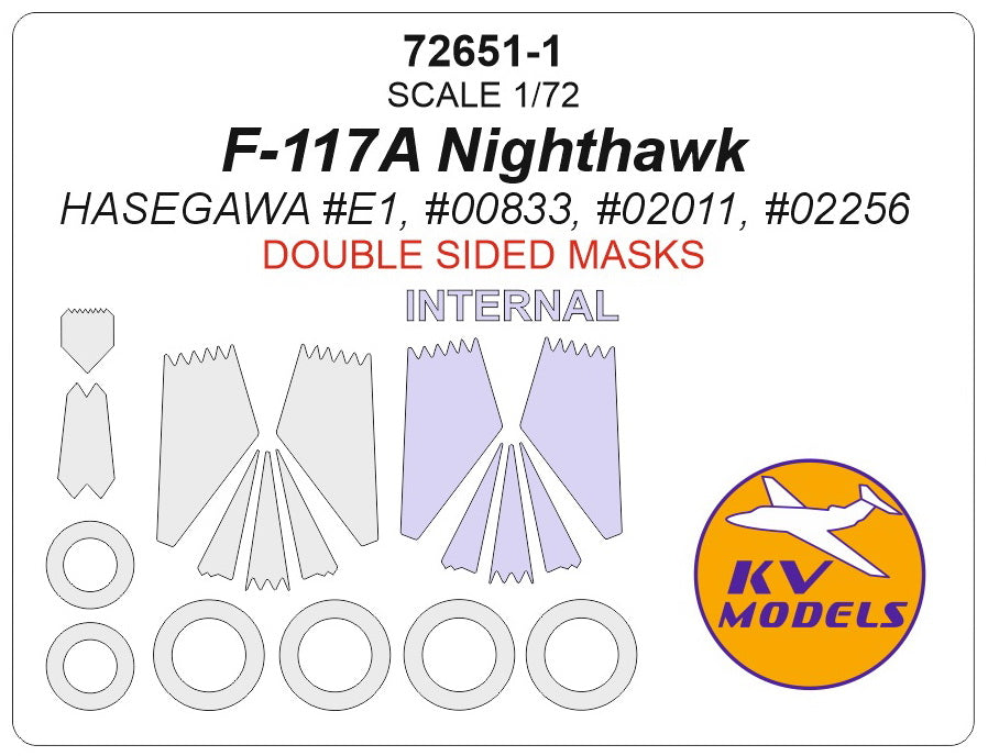 KV Models KV72651-1 1:72 Lockheed F-117A Nighthawk