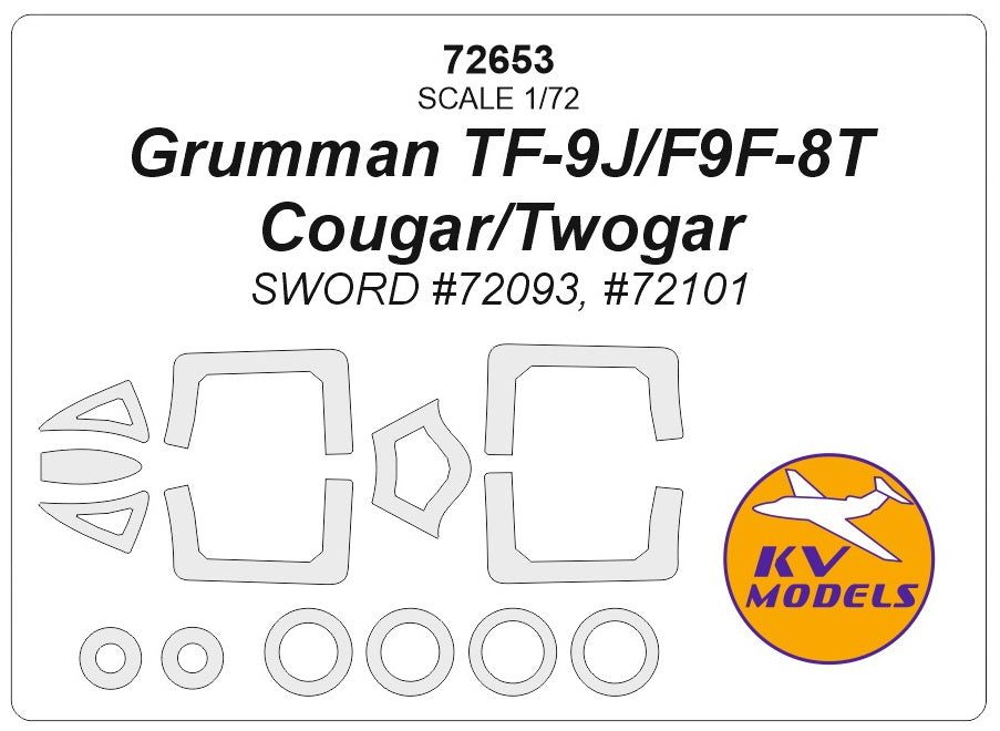 KV Models KV72653 1:72 Grumman TF-9J/F9F-8T Cougar/Twogar