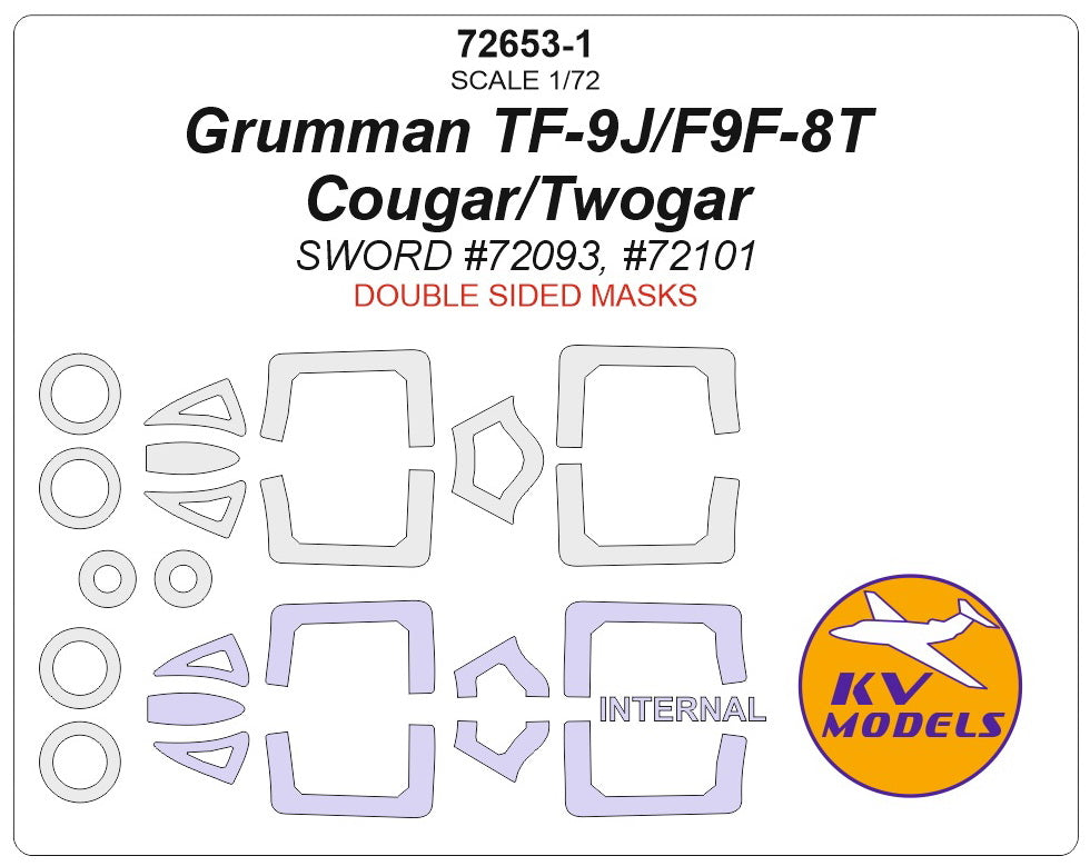 KV Models KV72653 1:72 Grumman TF-9J/F9F-8T Cougar/Twogar