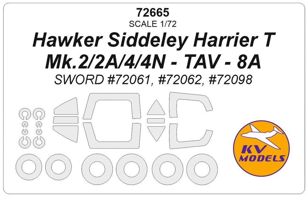 KV Models KV72665 1:72 Hawker Siddeley Harrier T Mk.2/2A/4/4N