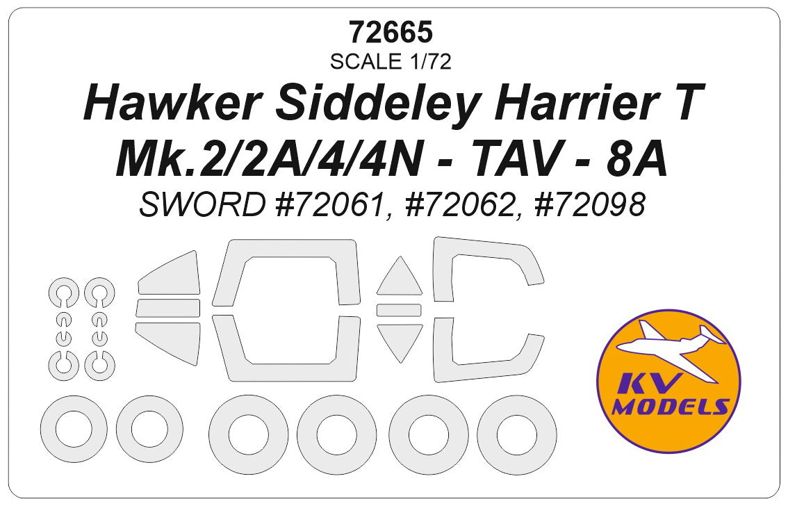KV Models KV72665 1:72 Hawker Siddeley Harrier T Mk.2/2A/4/4N