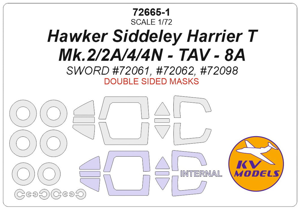 KV Models KV72665 1:72 Hawker Siddeley Harrier T Mk.2/2A/4/4N