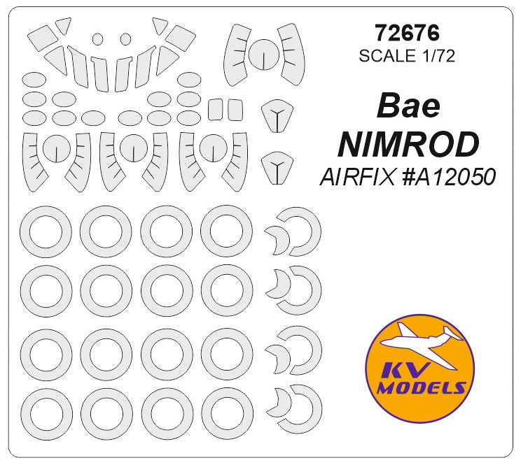KV Models KV72676 1:72 canopy and wheels BAe Nimrod