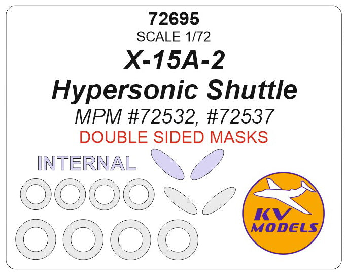 KV Models KV72695 1:72 Bell X-15A-2 Hypersonic Shuttle