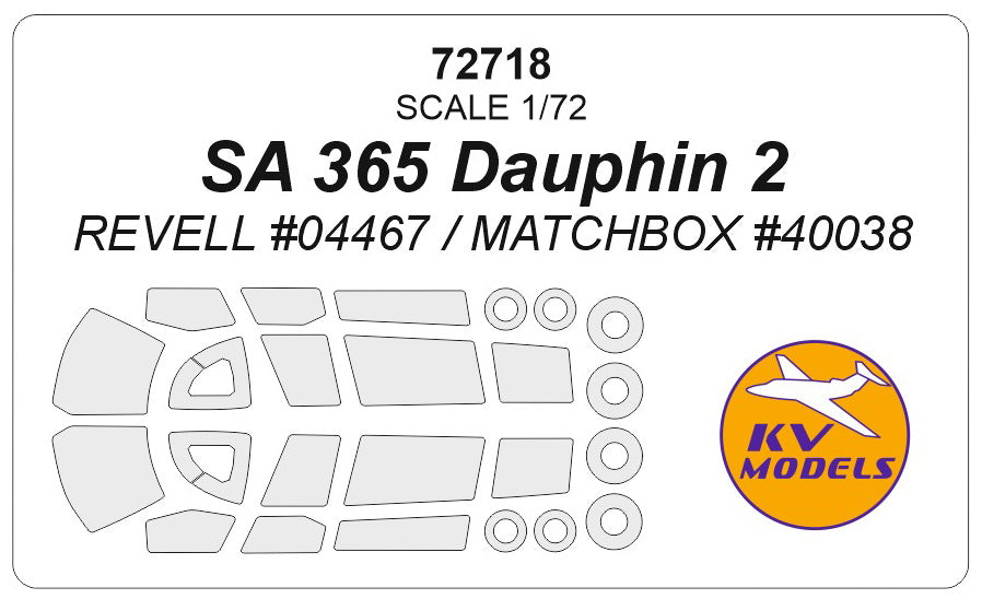 KV Models KV72718 1:72 Aerospatiale SA.365 Dauphin 2
