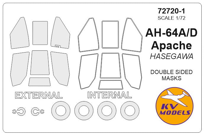 KV Models KV72720-1 1:72 Bell/Boeing AH-64 Apache