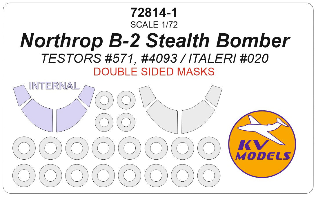 KV Models KV72814-1 1:72 Northrop B-2 Stealth Bomber