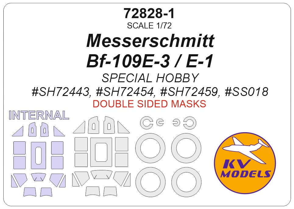KV Models KV72828-1 1:72 Messerschmitt Bf-109E-3 / E-1