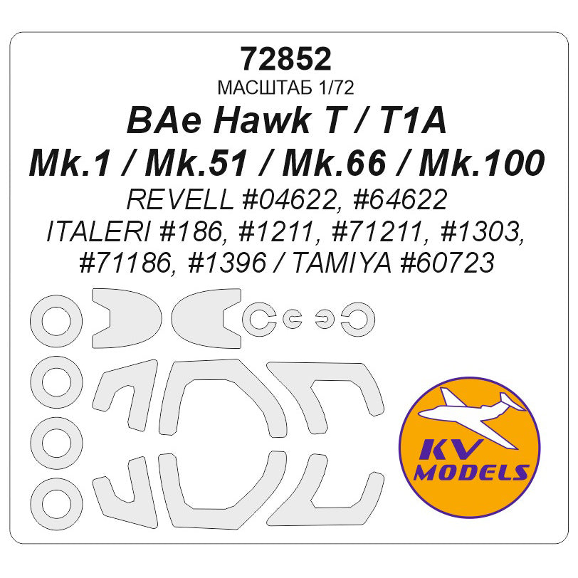 KV Models KV72852 1:72 BAe Hawk T / T1A / Mk.1 / Mk.51 / Mk.66 / Mk.100