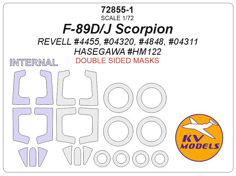 KV Models KV72855-1 1:72 Northrop F-89D/J Scorpion