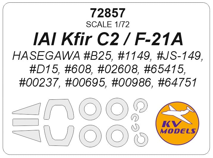 KV Models KV72857 1:72 IAI Kfir C2 / F-21A