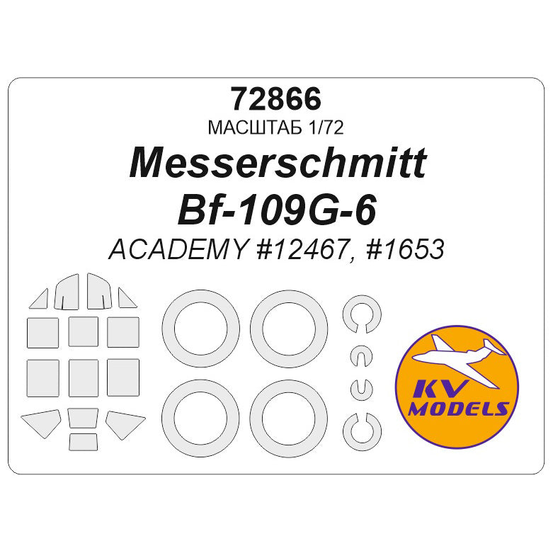 KV Models KV72866 1:72 Messerschmitt Bf-109G-6