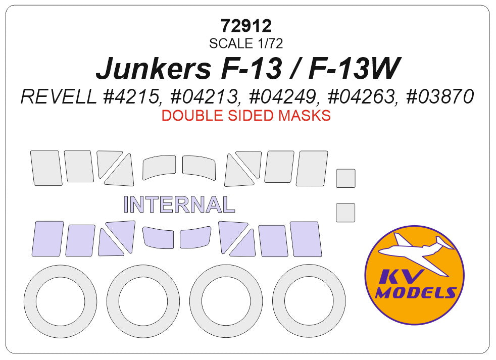 KV Models KV72912 1:72 Junkers F.13