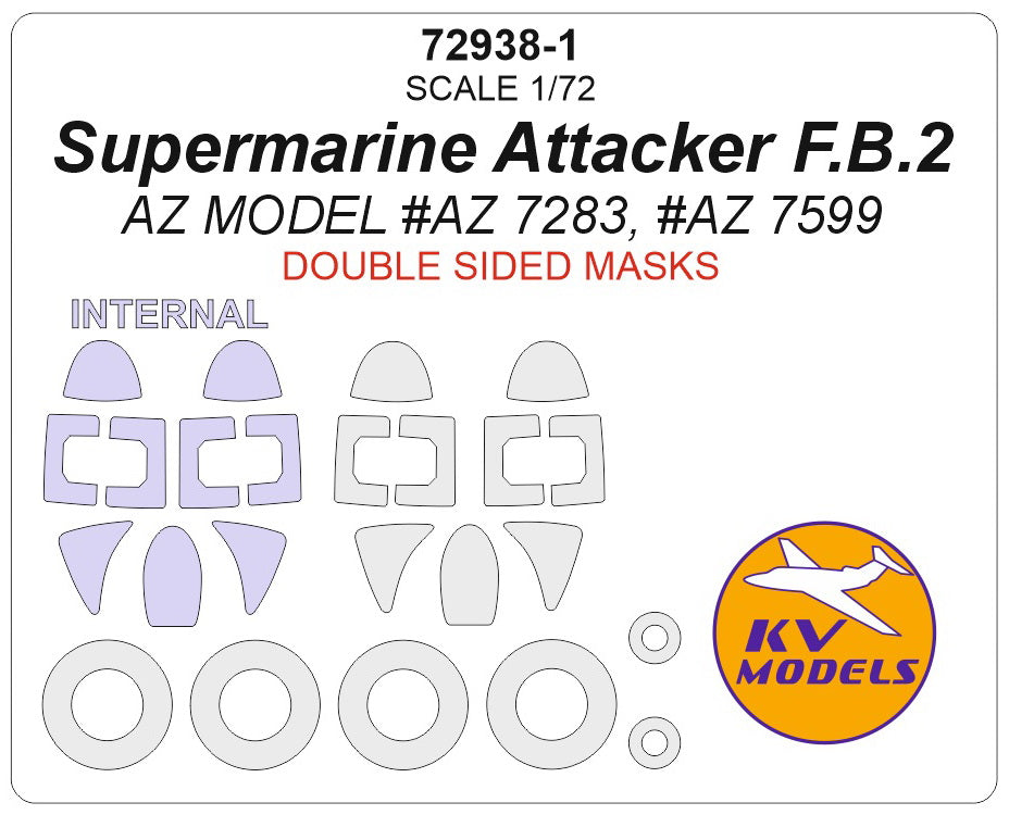 KV Models KV72938-1 1:72 Supermarine Attacker F.B.2
