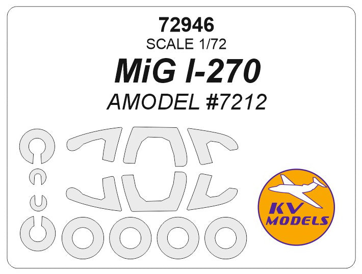 KV Models KV72946 1:72 Mikoyan MiG I-270 wheels and canopy frame paint masks
