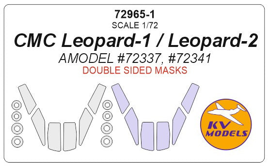 KV Models KV72965-1 1:72 CMC Leopard-1 / Leopard-2