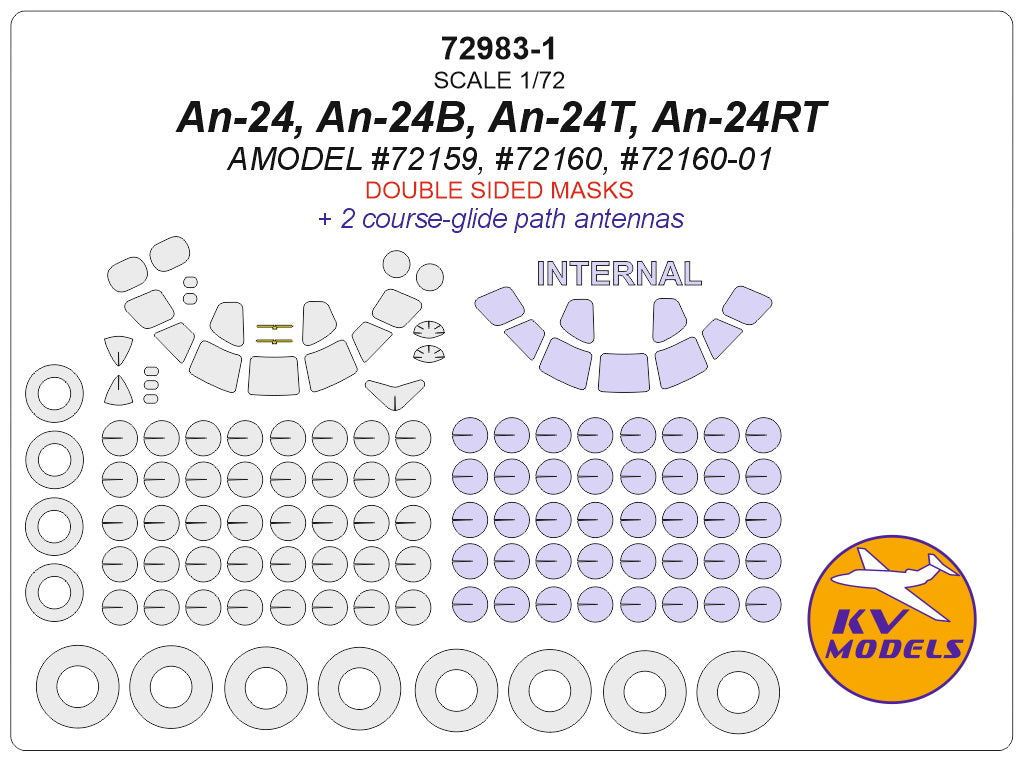 KV Models KV72983 1:72 An-24 / An-24T