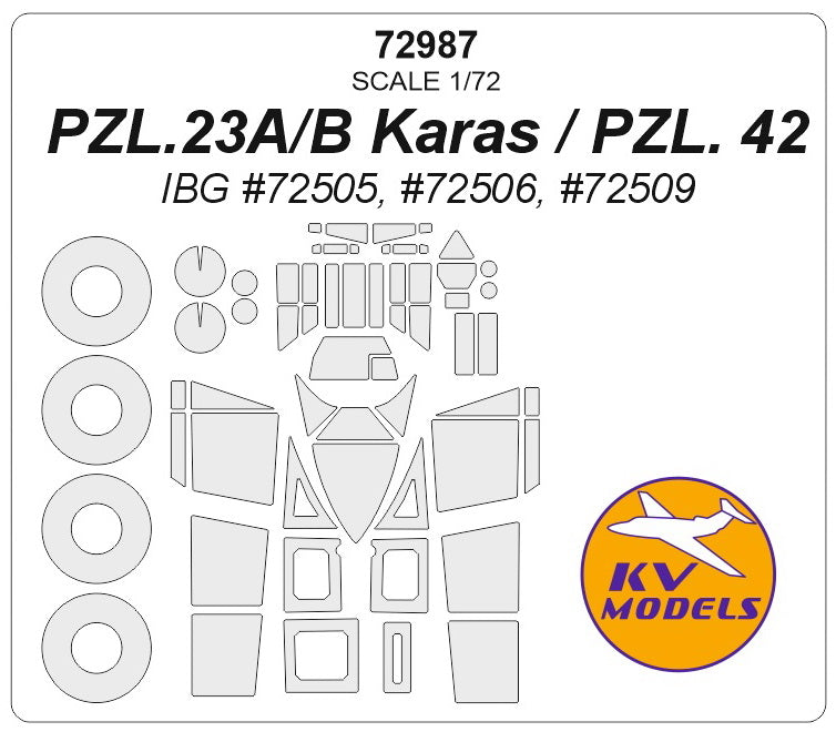 KV Models KV72987 1:72 PZL.23A/B Karas / PZL