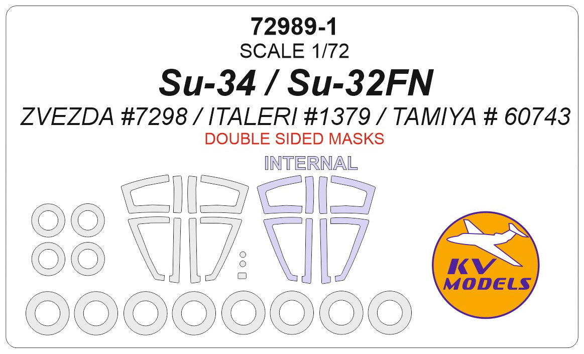 KV Models KV72989-1 1:72 Sukhoi Su-34 and Su-32FN