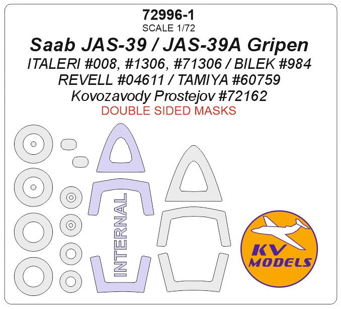 KV Models KV72996-1 1:72 Saab JAS-39 / JAS-39A Gripen