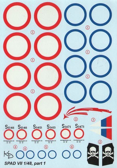 KV Models KVD48003 1:48 Spad VIIC.I Part 1