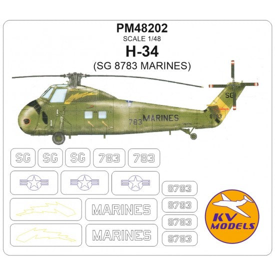KV Models KVPM48202PM 1:48 Sikorsky H-34