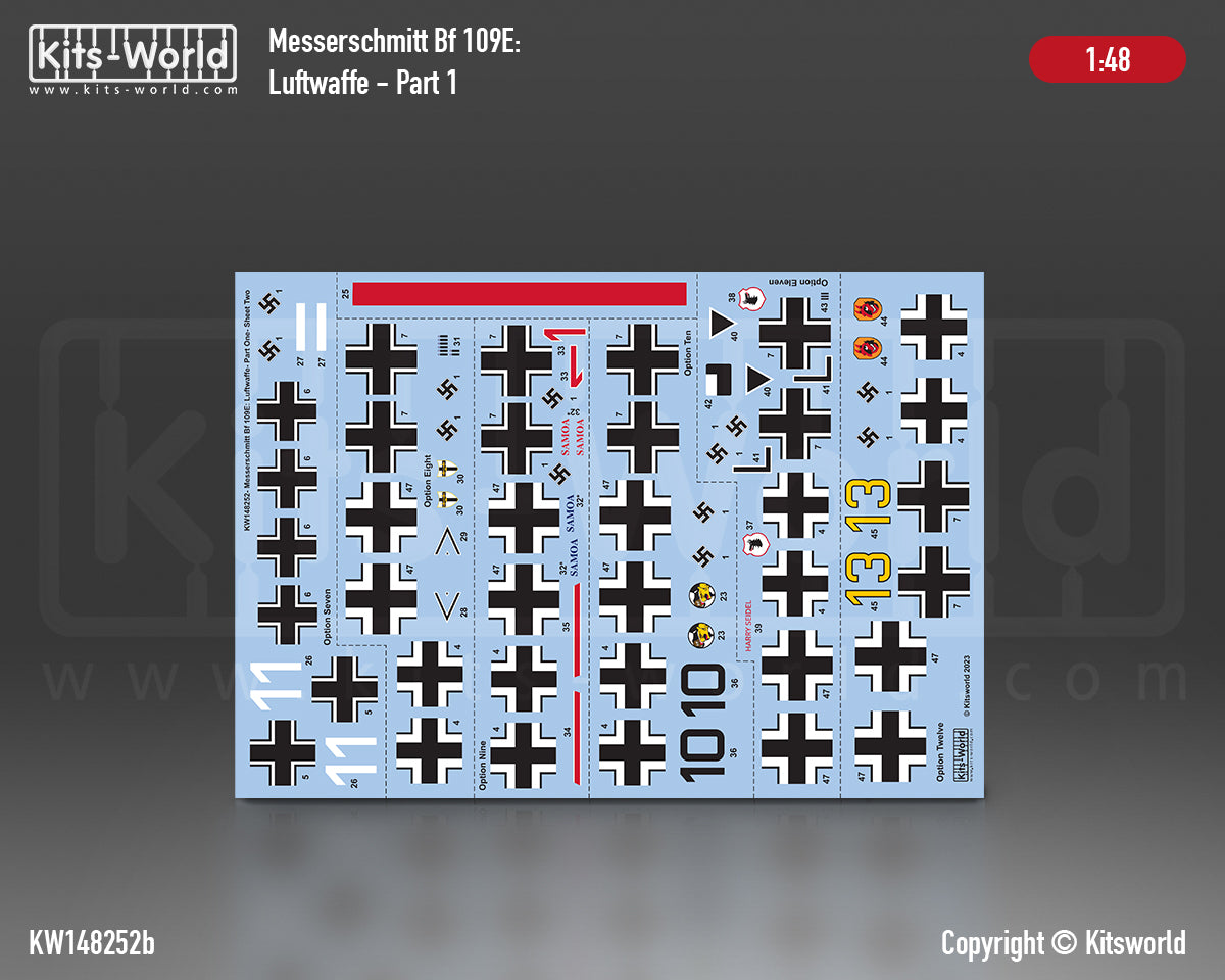Kits-World KW148252 1:48 Luftwaffe Part one
