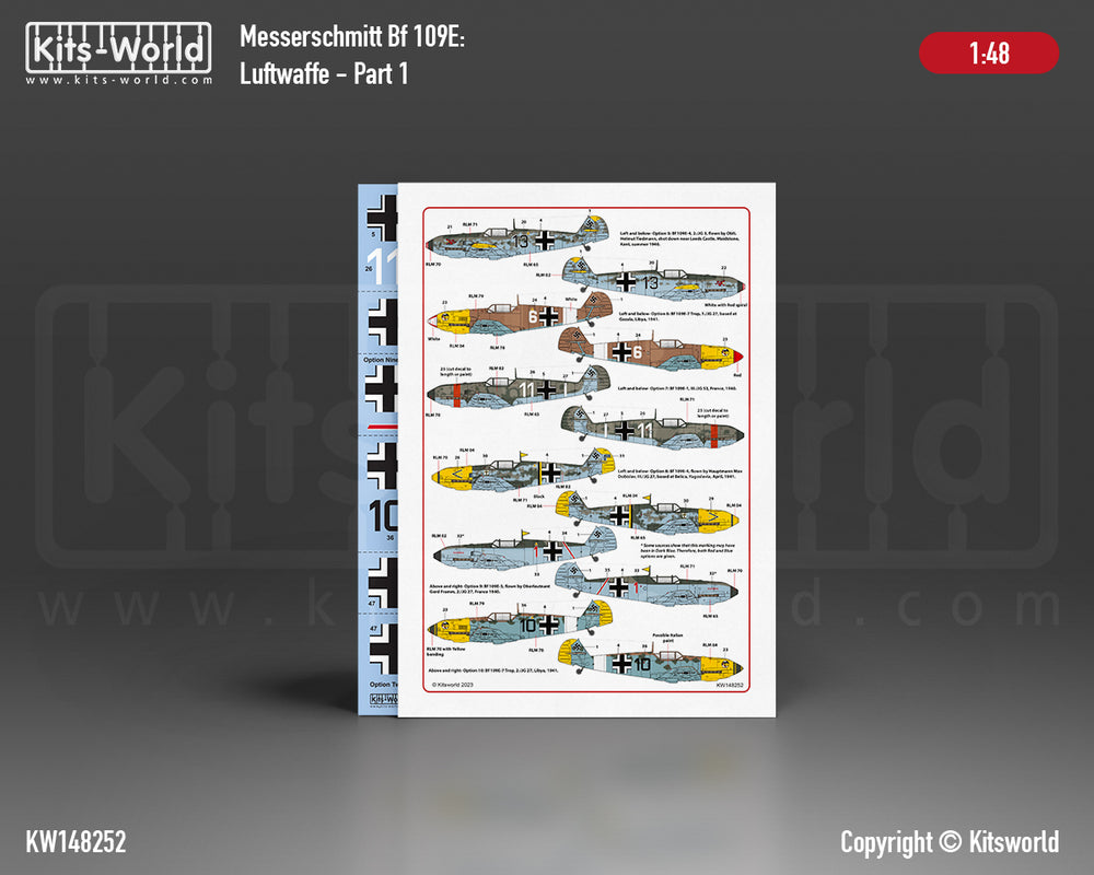 Kits-World KW148252 1:48 Luftwaffe Part one