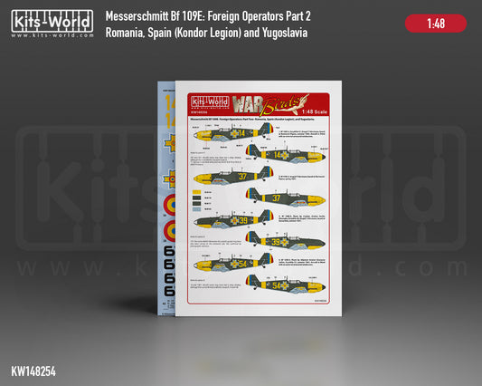 Kits-World KW148254 1:48 Messerschmitt Bf-109E Foreign Operators Part Two 11