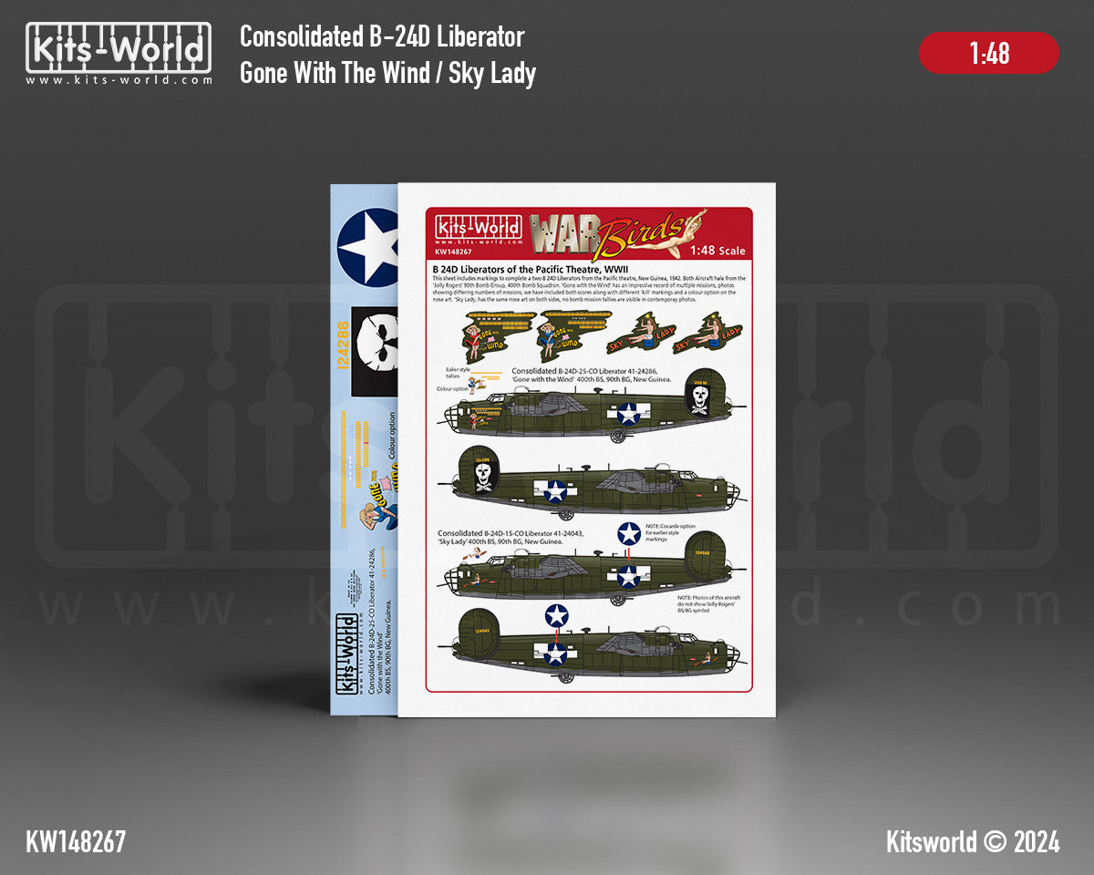 Kits-World KW148267 B-24D Gone with the Wind 400th BS 1:48