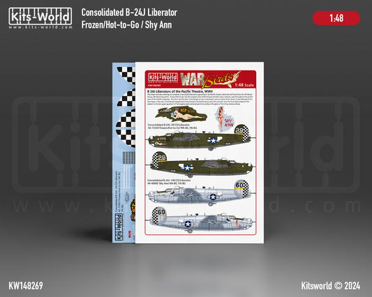 Kits-World KW148269 B-24J Liberator Frozen/Hot-to-Go 7th BG 1:48