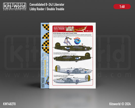 Kits-World KW148270 B-24J Liberator Libby Raider 868th BS 1:48