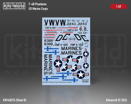 Kits-World KW148276 F-4B Phantom VMFA-542 Bengals Chu Lai 1:48