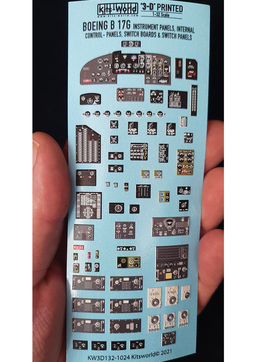 Kits-World KW3D1321024 B-17G Flying Fortress 3D Instrument Panel 1:32