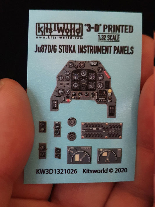Kits-World KW3D1321026 1:32 Junkers Ju-87D/G 'Stuka' 3D Full colour Instr. Panel